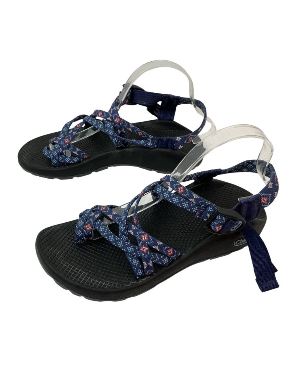 Chaco ZX/2 Cloud Classic Strappy Sandals Womens 9 Blue Orange Geo Pattern